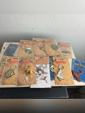 Warner Bros. Harry Potter Lot Keychains Pin Stickers Magnet